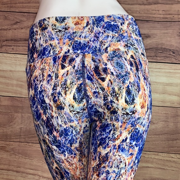 FUSED HAWAII HANDMADE LELE LEGGING WORKOUT BOTTOMS MIGHTY OCEAN WATER PANT SZ XL - Picture 12 of 13